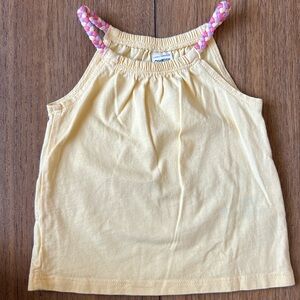 Yellow Braided Strap Tank